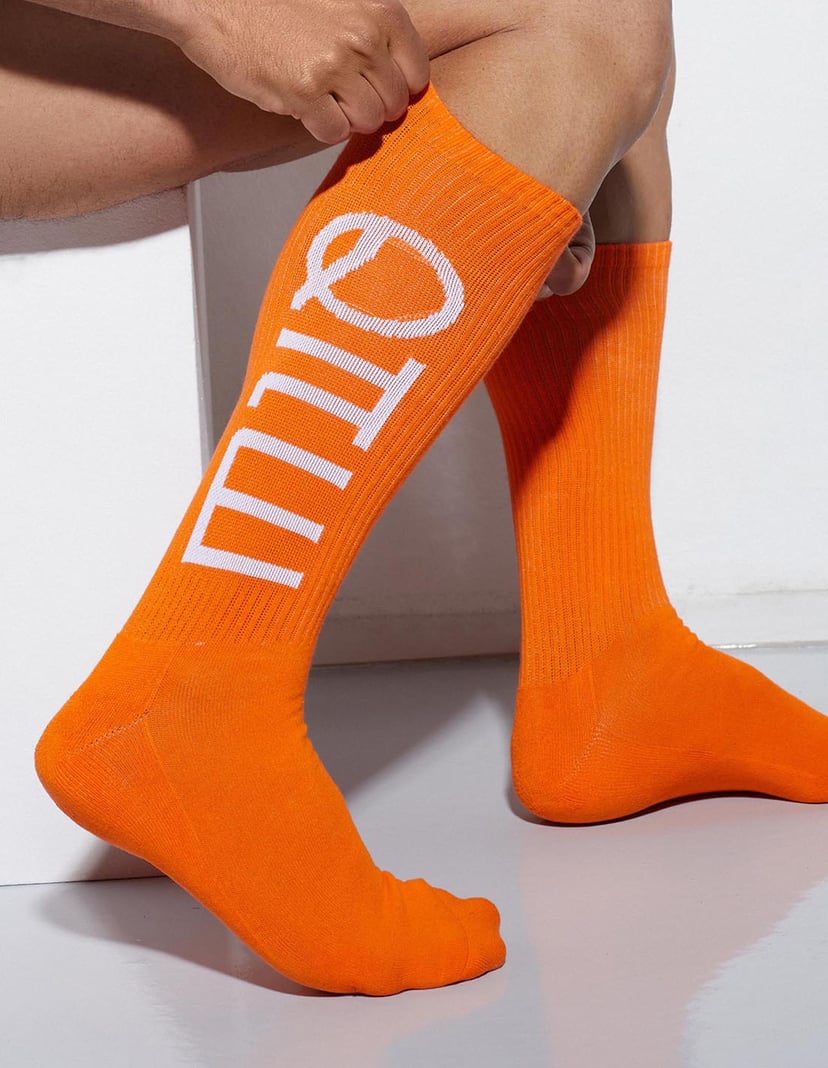 Skarpety Robert Kupisz x Henderson pomarańczowy 2