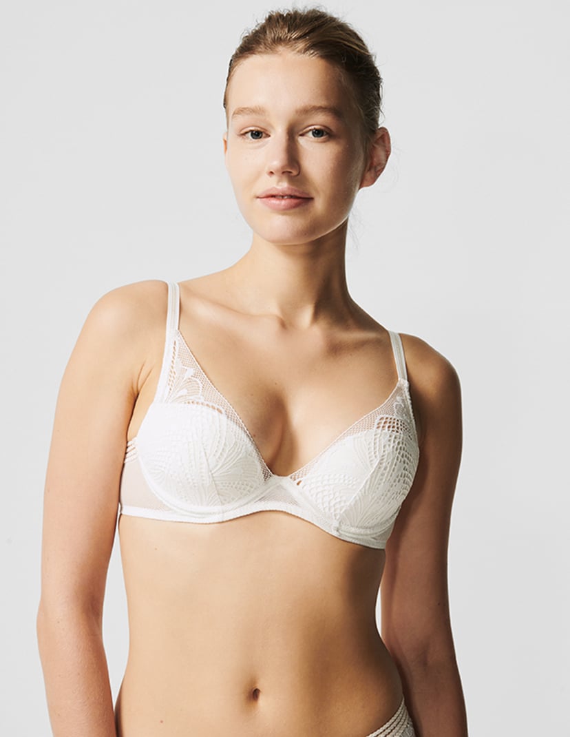 Biustonosz z fiszbinami thelma Passionata kremowy 5