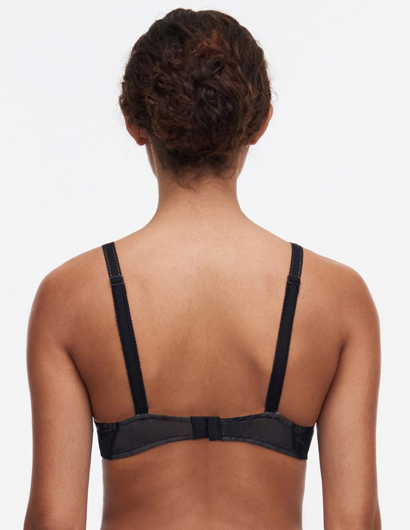 Biustonosz plunge true lace Chantelle czarny 2