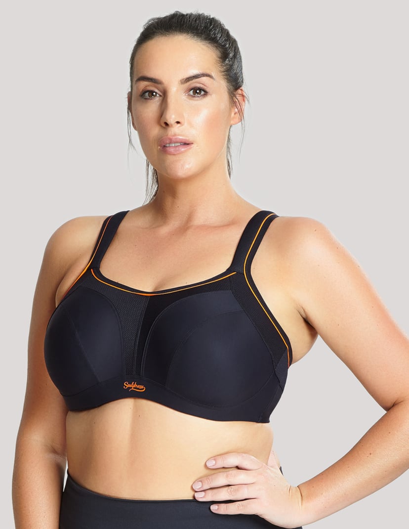 Biustonosz sportowy sport nieusztywniany Panache czarny 1