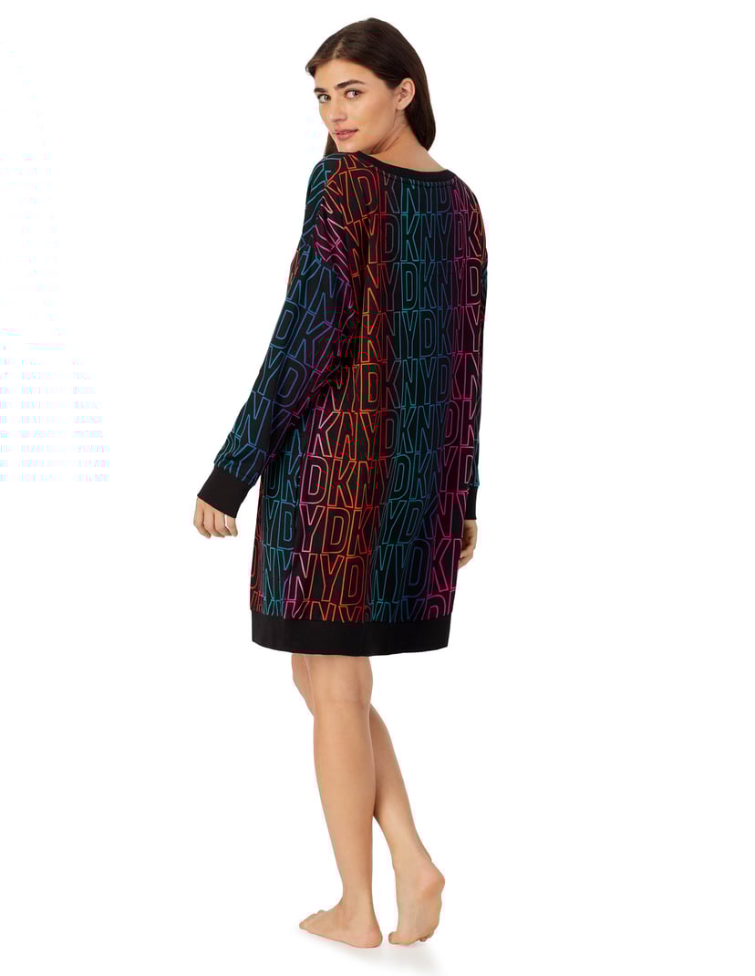 Koszula nocna cozy jersey DKNY czarny 4