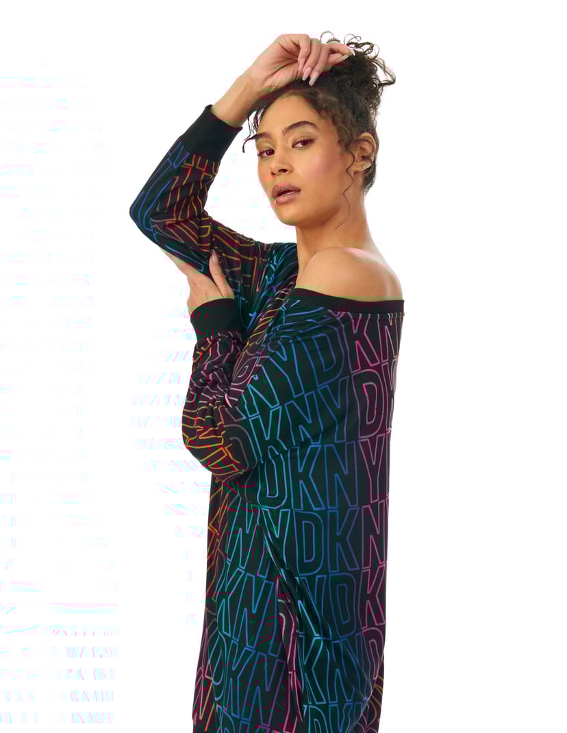 Koszula nocna cozy jersey DKNY czarny 2