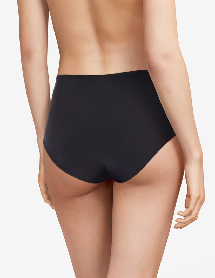 Majtki z wysokim stanem chic essential Chantelle czarny 2