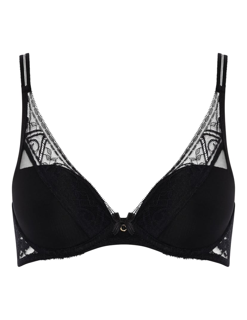 Biustonosz plunge alto Chantelle czarny 4
