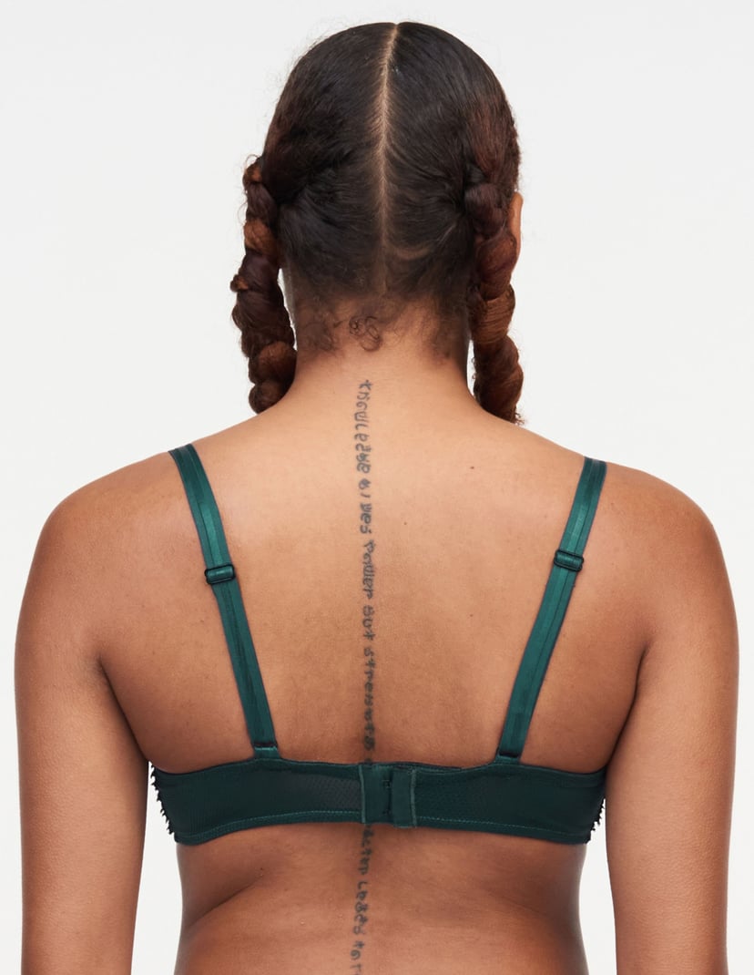 Biustonosz balkonetka day to night Chantelle zielony 2