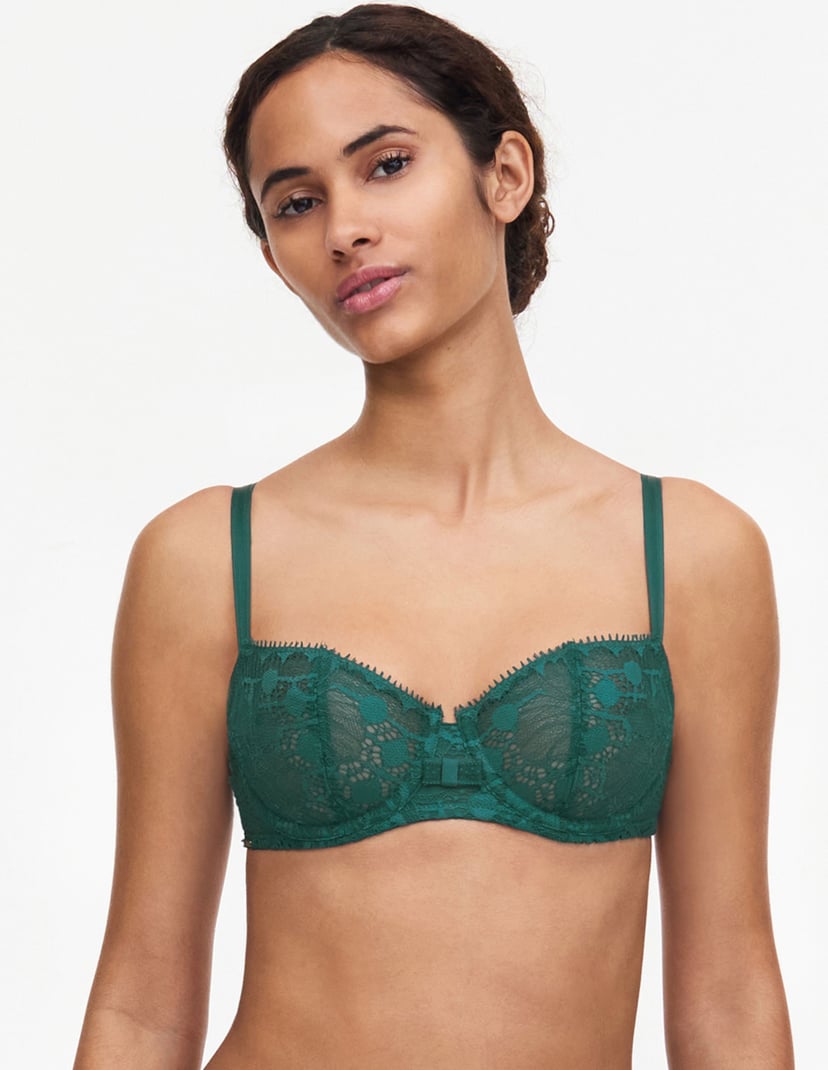 Biustonosz balkonetka day to night Chantelle zielony 3