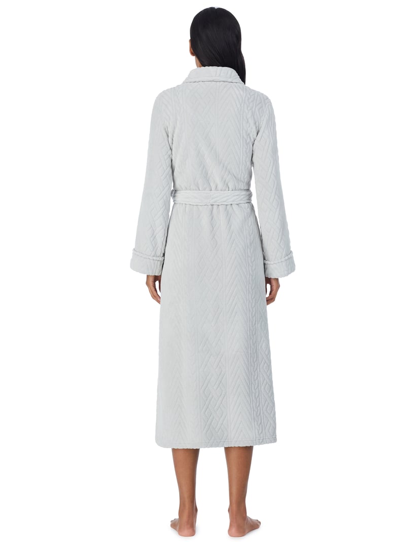 Szlafrok recykled Ralph Lauren szary 2