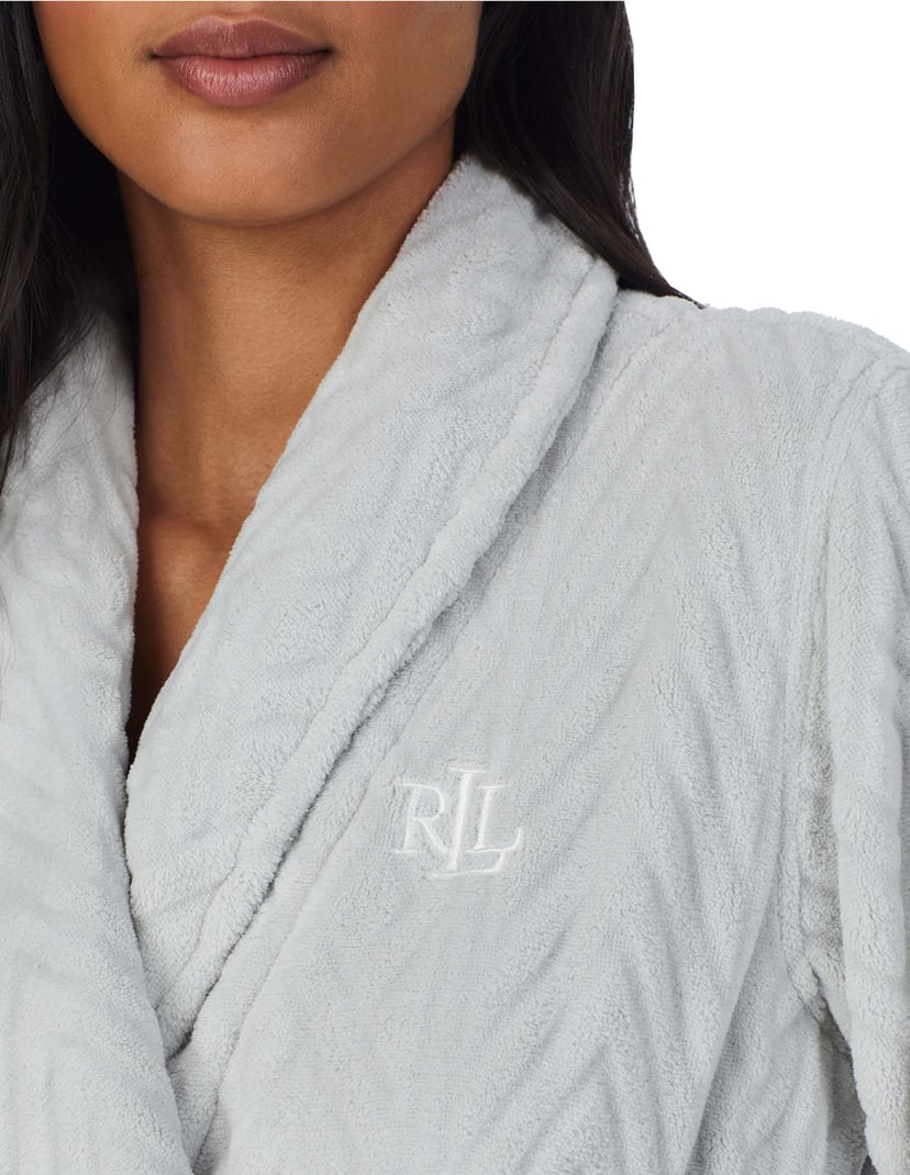 Szlafrok recykled Ralph Lauren szary 3
