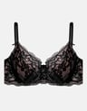 Semi-padded bra Klara - black and gold