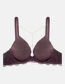 Padded bra Idalis - brown