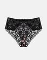 High-waisted briefs Klara - black and gold