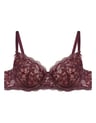 Semi-padded bra Klara - maroon