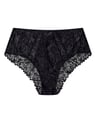 High-waisted panties Idylla - Black