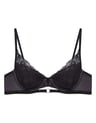 Biustonosz push-up Ombre - czarny