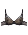 Push-up bra Oprah - black and gold