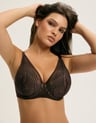 Push-up bra Nacre - brown