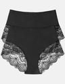 High-waisted briefs Pansy - Black