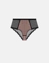 High-waisted briefs Notice - black and gold
