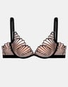 Push-up BH Nugat - Schwarz-und-gold