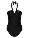 One-piece swimsuit Truffle - Black