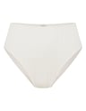 Dół od bikini z wysokim stanem Pearl - biały