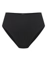 Dół od bikini z wysokim stanem Pearl - czarny