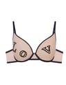 Soft bra Ora - black and gold