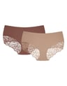 High-waisted panties Pansy (Dwupak) - Multi