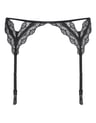 Garter belt Bonjour - black and gold