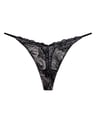 Thongs Bree - black and gold