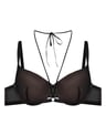 Padded bra Brittany - black and gold