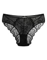 High-waisted panties Bari - black and gold