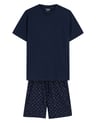 Pyjamas Shore - Navy-Blau