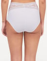 Majtki z wysokim stanem true lace Chantelle - kremowy