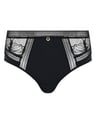 Majtki z wysokim stanem true lace Chantelle - czarny