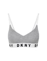 Biustonosz bez fiszbin push up DKNY - Grey