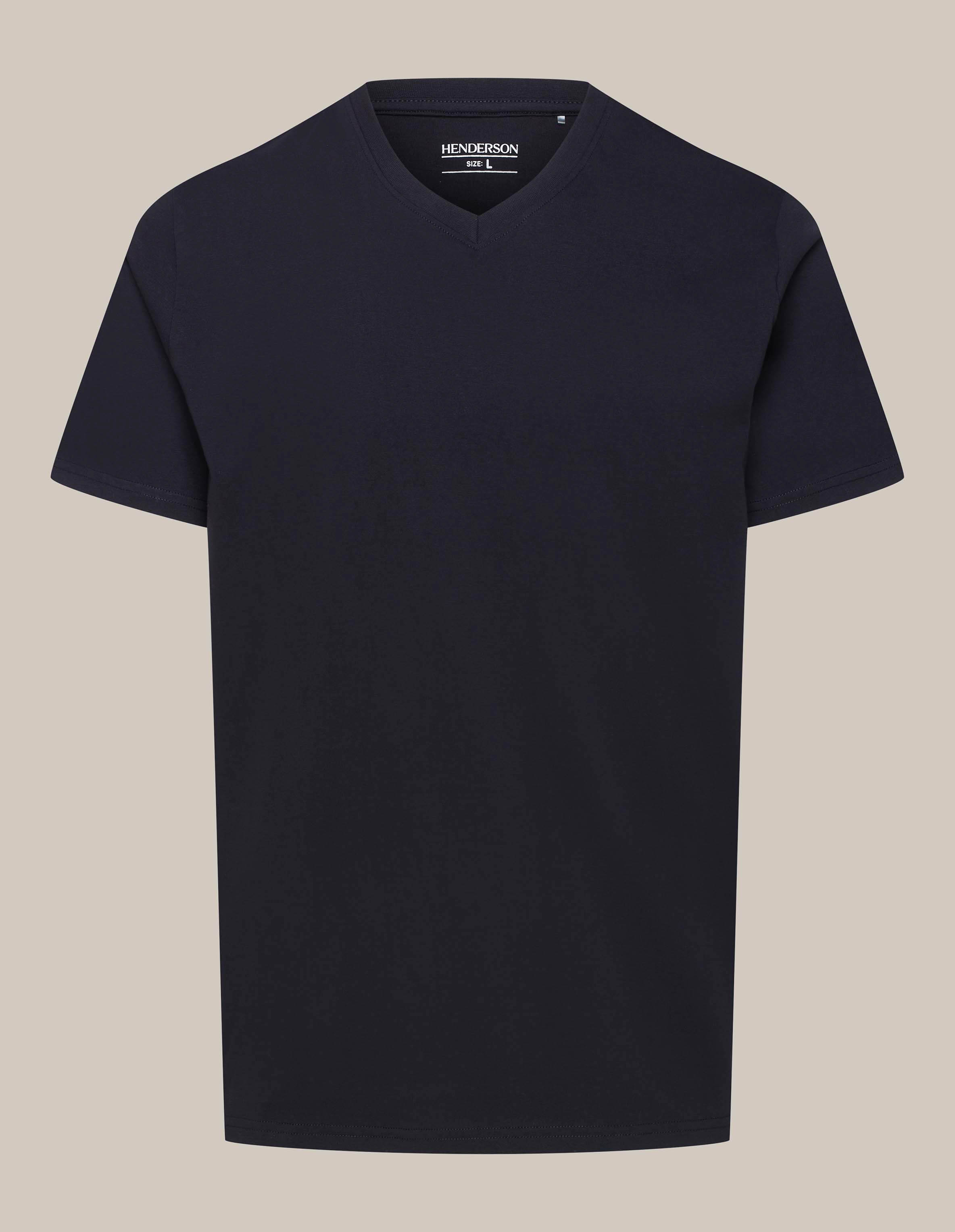 T-shirt Actual 2-pak - czarny | HENDERSON