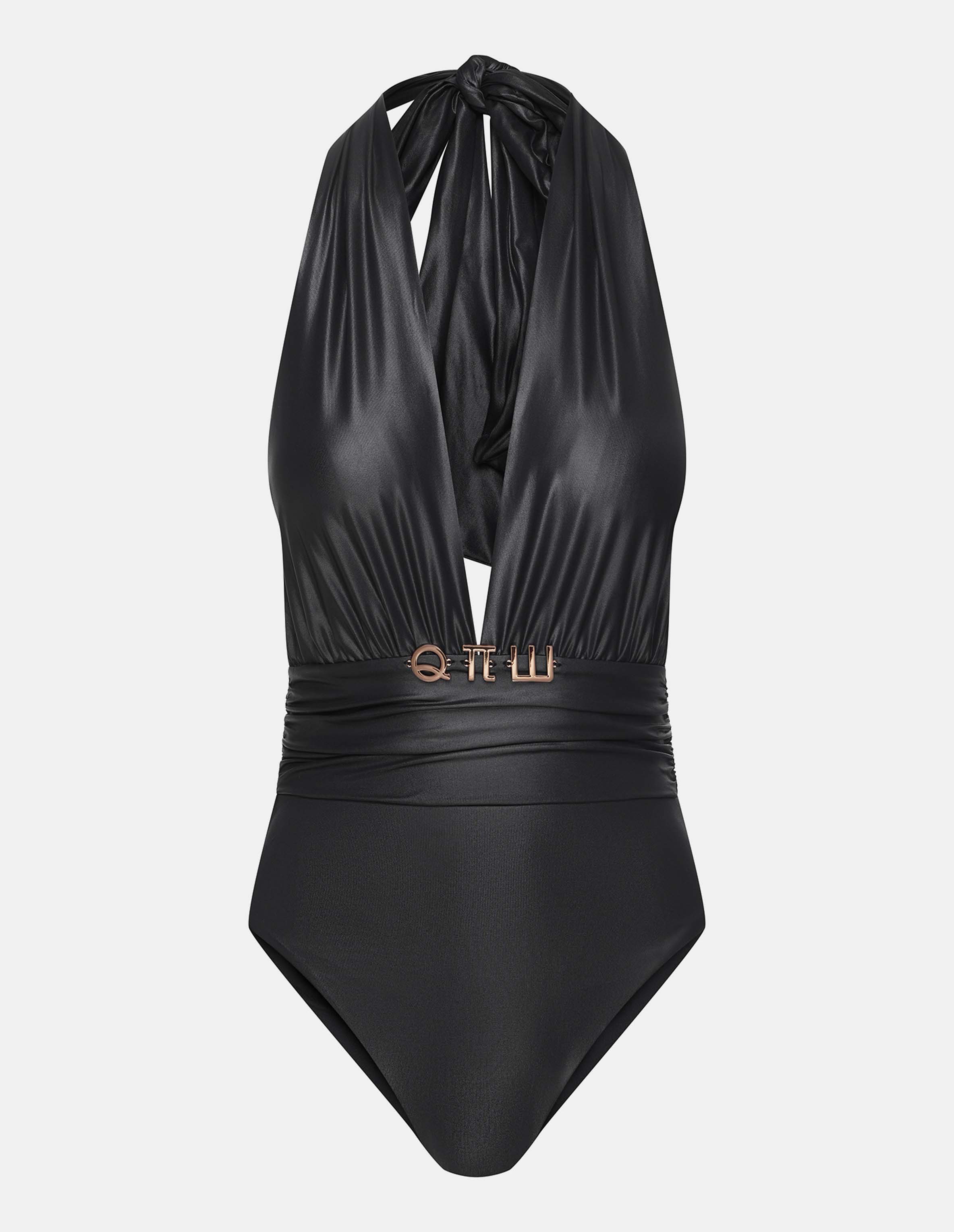 ◆Since Then◆ Romantic long one-piece One-piece swimsuit Latina Robert Kupisz X ESOTIQ - black