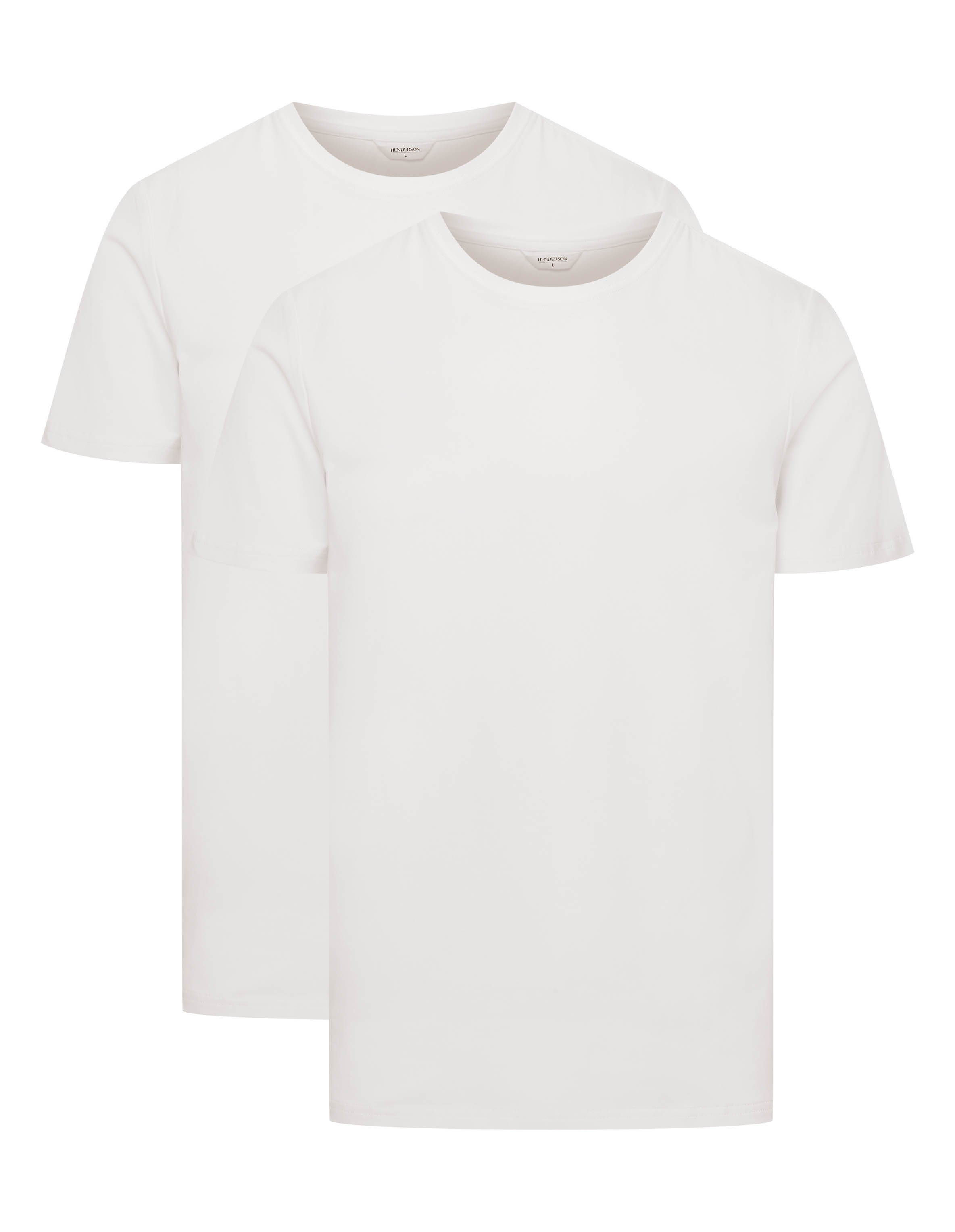 【2plan】[1+1] 365 Everyday Shirt T-shirt Move 2-pak - biały | HENDERSON